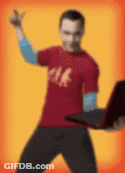 Blurry Man In Red Geek T-Shirt GIF