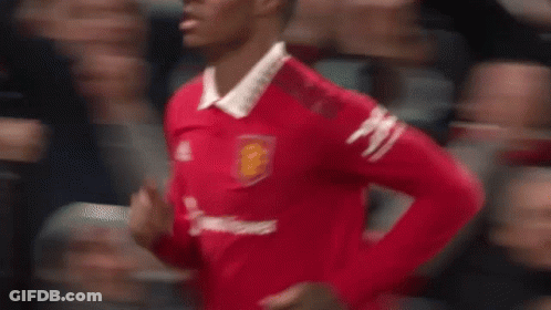 Blurry Man In Red Jersey GIF