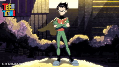 Blurry Man In Robin Costume GIF