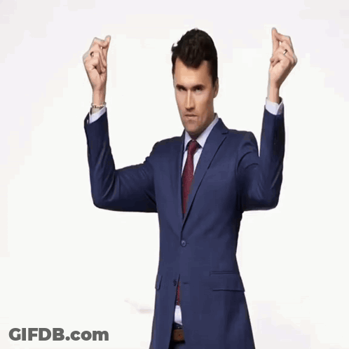 Blurry Man In Suit With Arms Crossed GIF