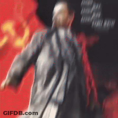 Blurry Man On Red And Black Background 33 GIF