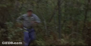 Blurry Man's Back In Field GIF