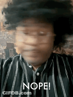 Blurry Man's Face Nope GIF