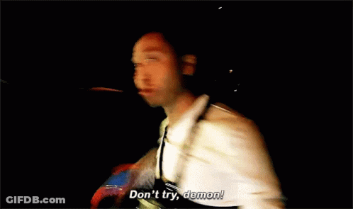 Blurry Man Saying Dont Try Demon GIF