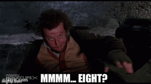 Blurry Man Saying Mmmm Eight GIF