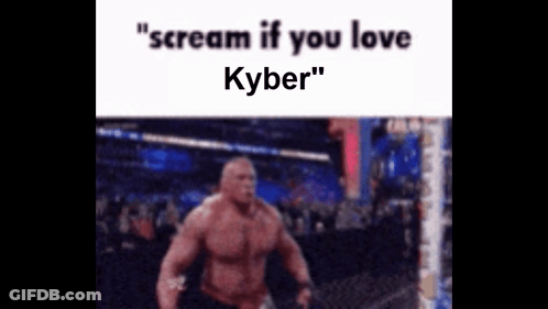 Blurry Man Scream If You Love Kyber GIF