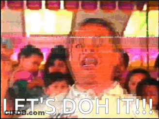 Blurry Man Screaming Let's Doh It GIF