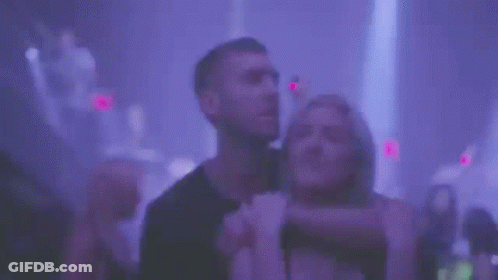 Blurry Man Singing Into Microphone GIF