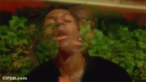 Blurry Man Smoking Cigarette GIF