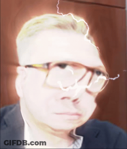 Blurry Man With Lightning Bolts From Head GIF