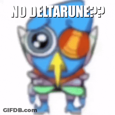 Blurry Owl Saying No Deltarunes GIF