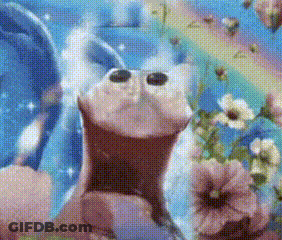 Blurry Patrick Star And SpongeBob On TV GIF