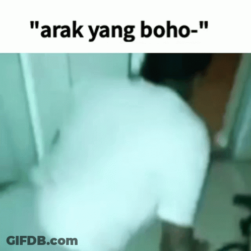 Blurry Person Butt With Words Arak Yang Boho GIF