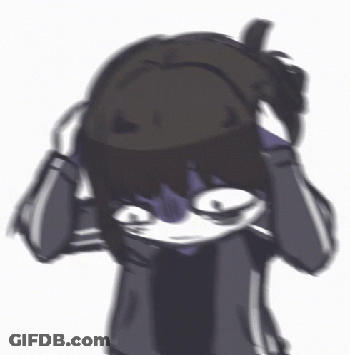 Blurry Person Covering Ears GIF