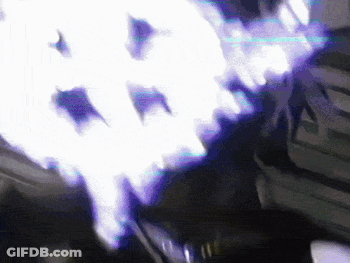 Blurry Person Face Purple Background GIF