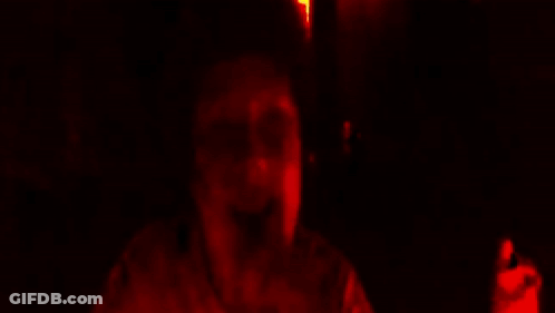 Blurry Person Face Yellow Background GIF