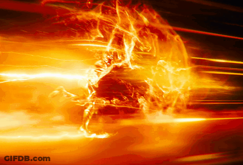Blurry Person In Flames GIF