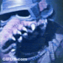 Blurry Person In Helmet And Sunglasses GIF