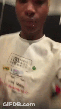 Blurry Person In White Abercrombie & Fitch Shirt GIF