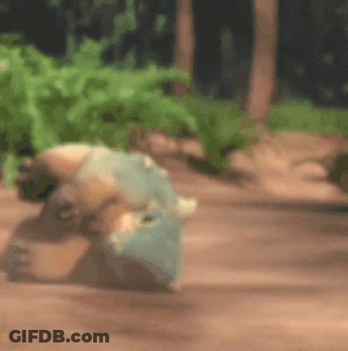 Blurry Person Laying On Ground In Woods GIF