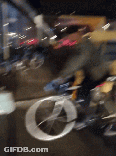Blurry Person On Bike GIF