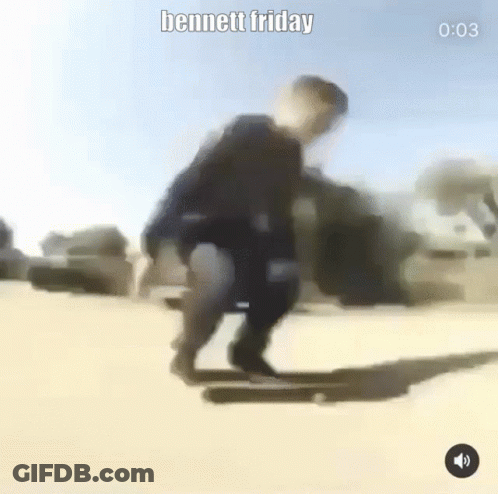 Blurry Person On Skateboard Bennett Friday GIF
