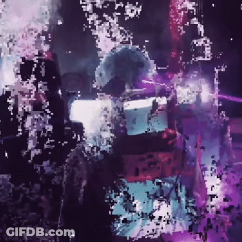 Blurry Person Purple Background GIF