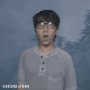 Blurry Person's Back With Trees GIF