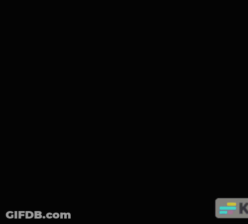 Blurry Person's Face With Letter K GIF