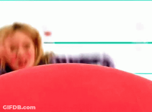 Blurry Person's Face With Red Circle GIF