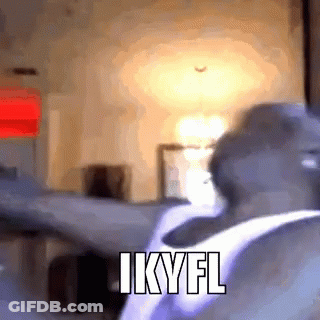 Blurry Person Saying IKYFL GIF