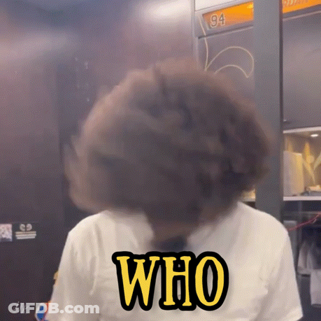Blurry Person Saying Who GIF