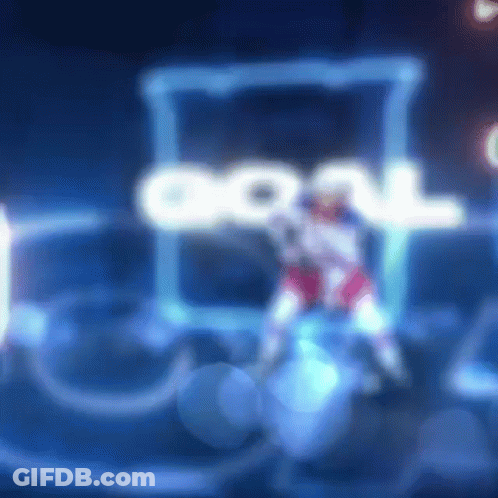 Blurry Person Standing In Front Of Cool Sign GIF