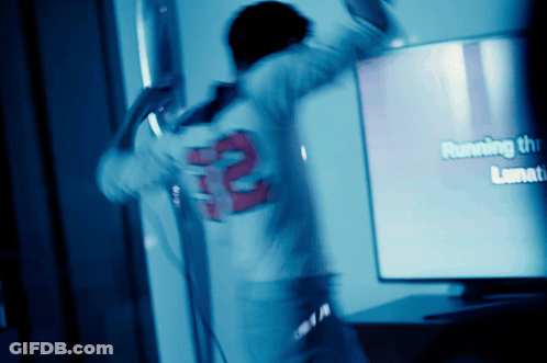 Blurry Person Wearing Number 2 Jersey GIF