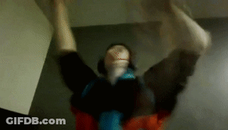 Blurry Person With Arms Up GIF