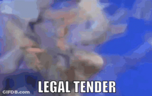 Blurry Person With Legal Tender GIF