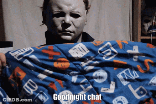 Blurry Person With Red Fang Text GIF
