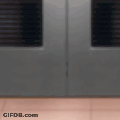 Blurry Picture Of Door With Blinds GIF