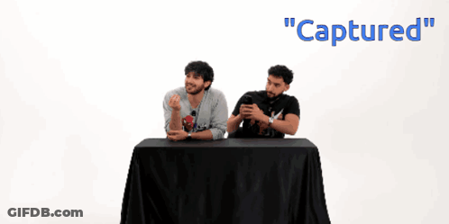 Blurry Picture Of Two Men Captured GIF