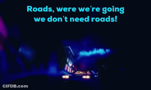 Blurry Police Car We Don't Need Roads GIF