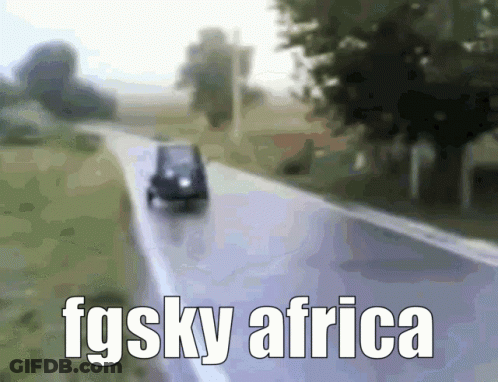 Blurry Road With Fgsky Africa GIF