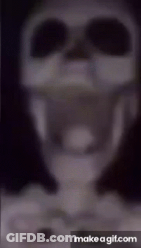 Blurry Skeleton Mouth Open Make A Gif.Com GIF