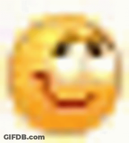 Blurry Smiley Face With Slight Smile GIF