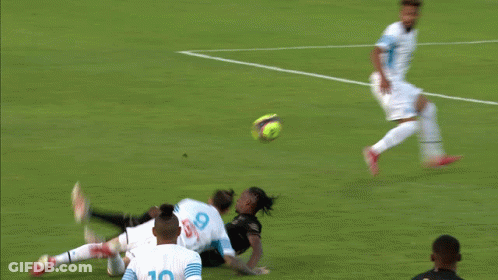 Blurry Soccer Field With Coca Cola Sign GIF