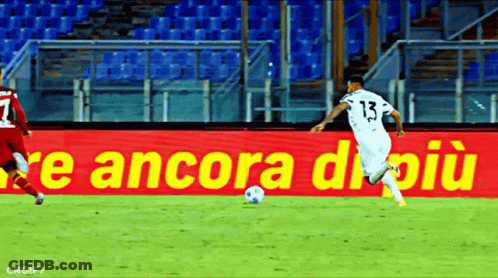 Blurry Soccer Game Player In Jersey Saying A GIF