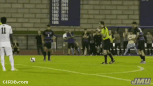 Blurry Soccer Game With JMU GIF