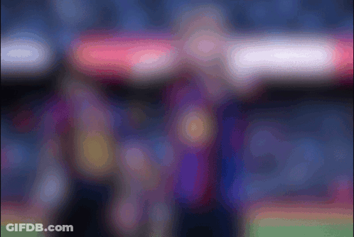 Blurry Soccer Player In Purple Jersey GIF