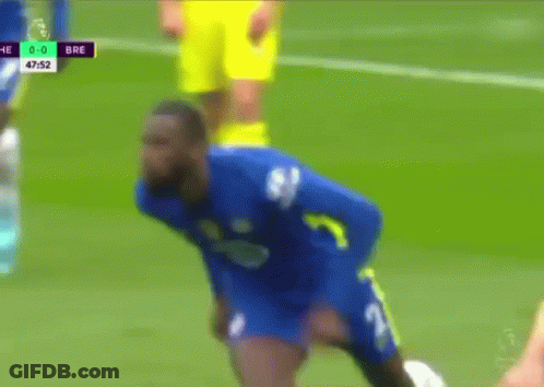 Blurry Soccer Player On Field Score 47:52 GIF
