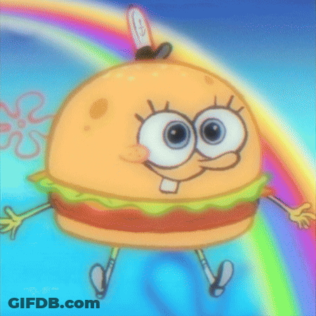 Blurry SpongeBob With Big Eyes GIF