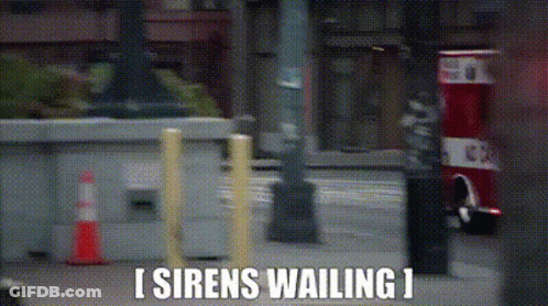 Blurry Street Sirens Wailing GIF